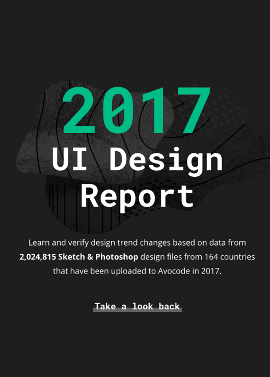 Avocode 2017 UI Design Report book cover