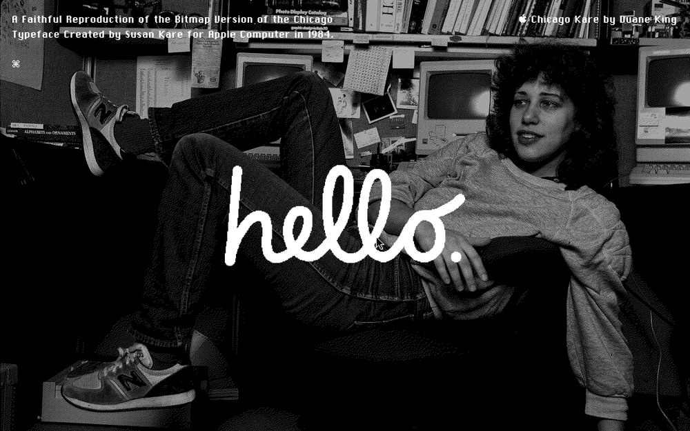 Typography example: Chicago Kare