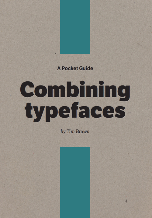 Combining Typefaces book cover