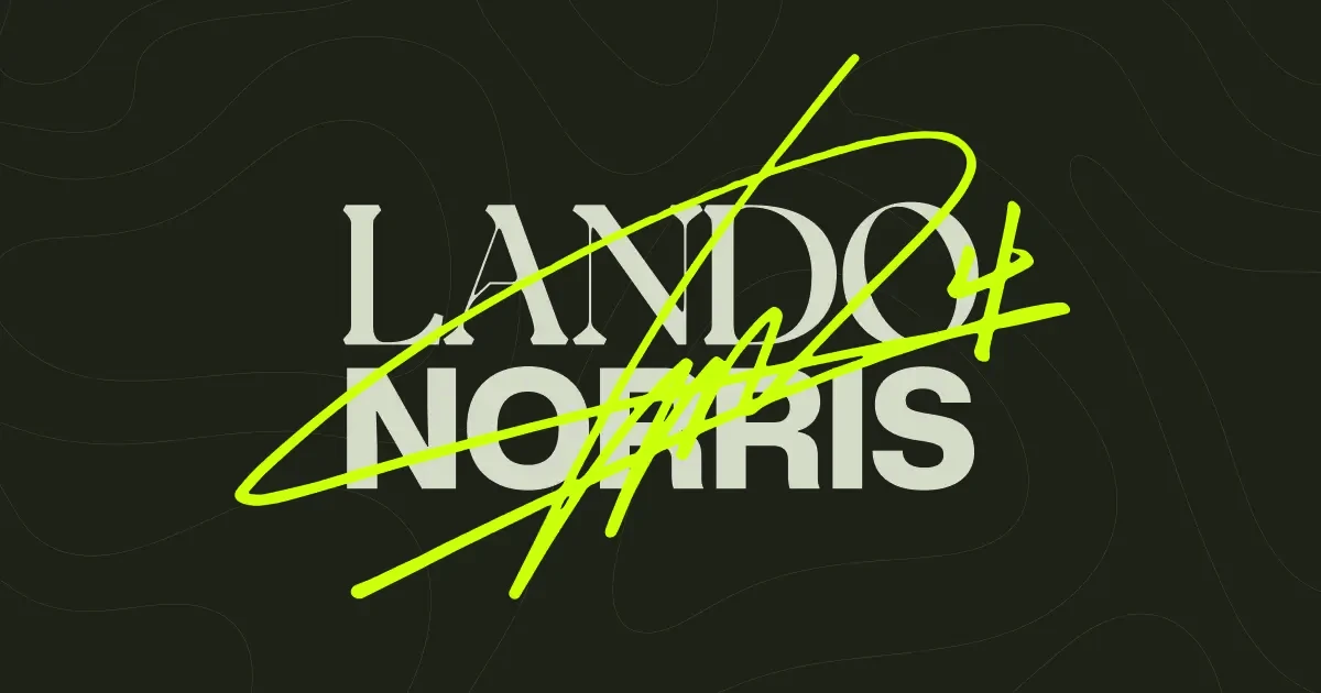 Portfolio example: Lando Norris