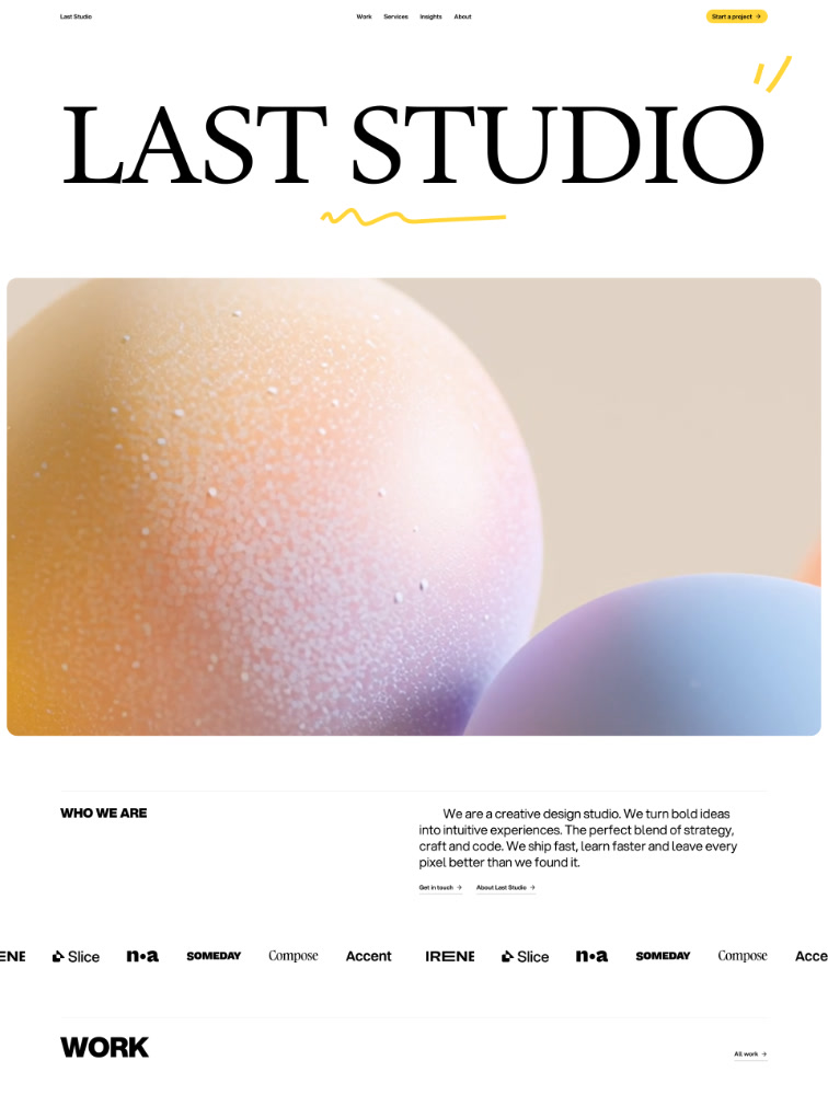 Last Studio template preview