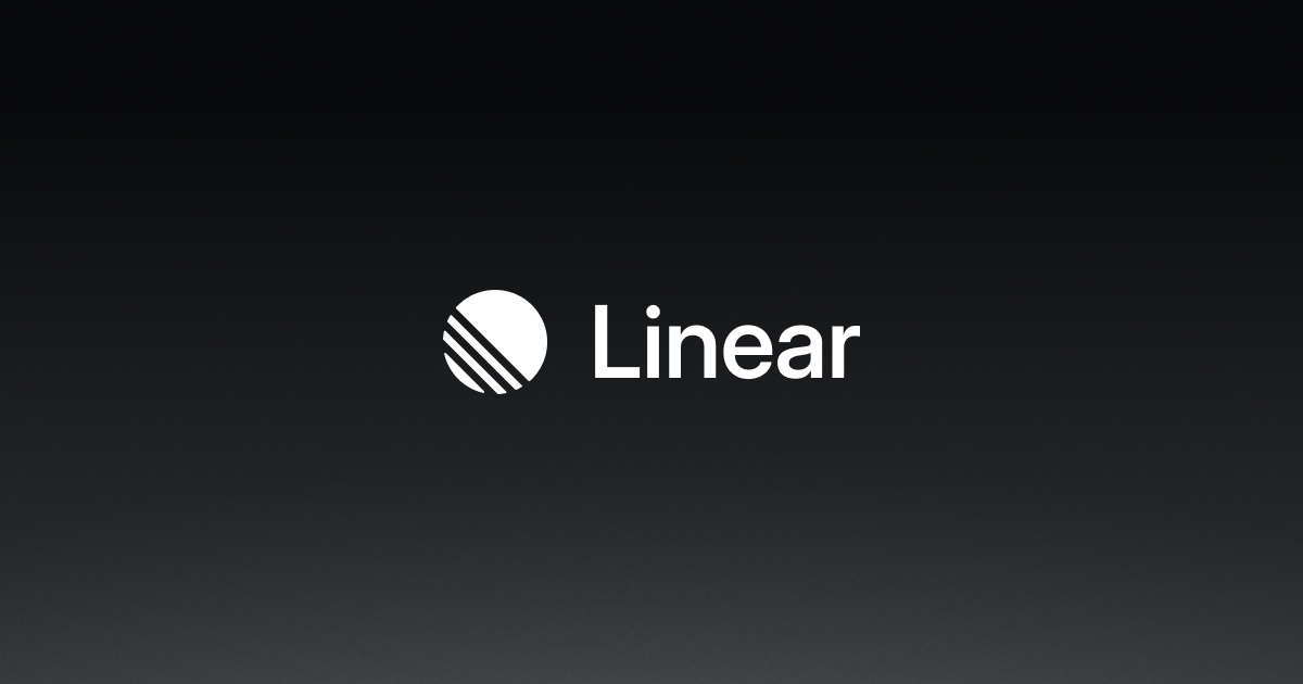 Saas example: Linear