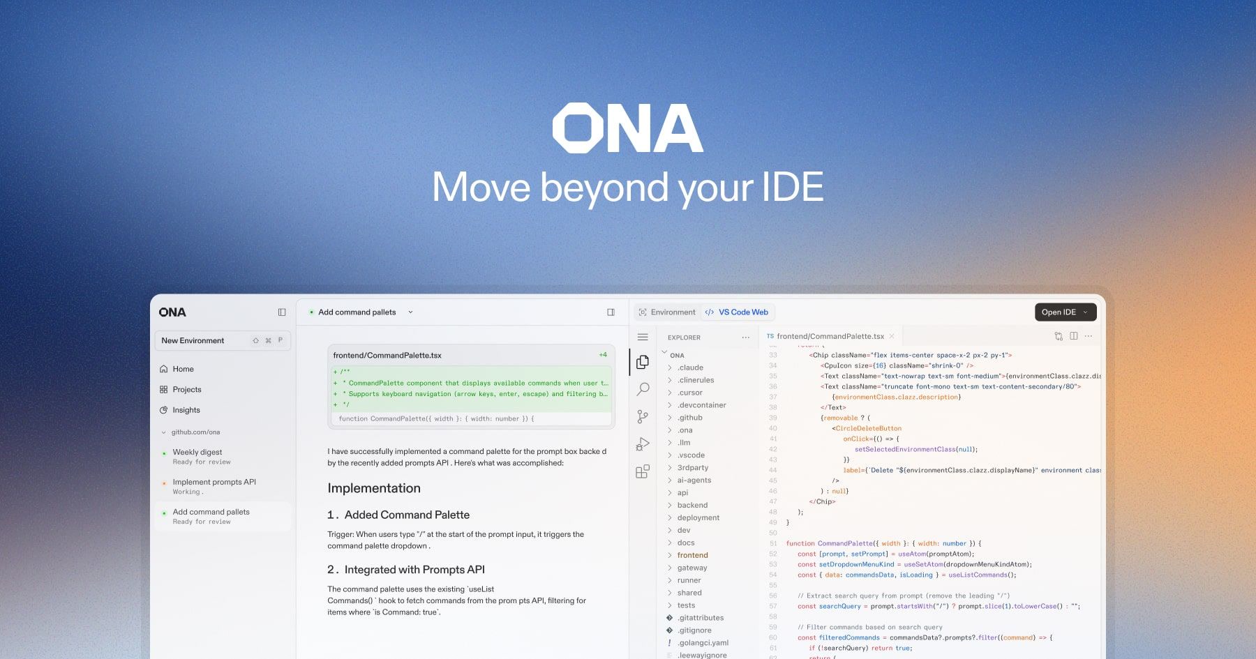 Software example: Ona