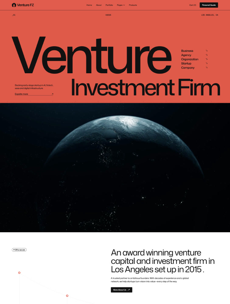 Venture FZ template preview