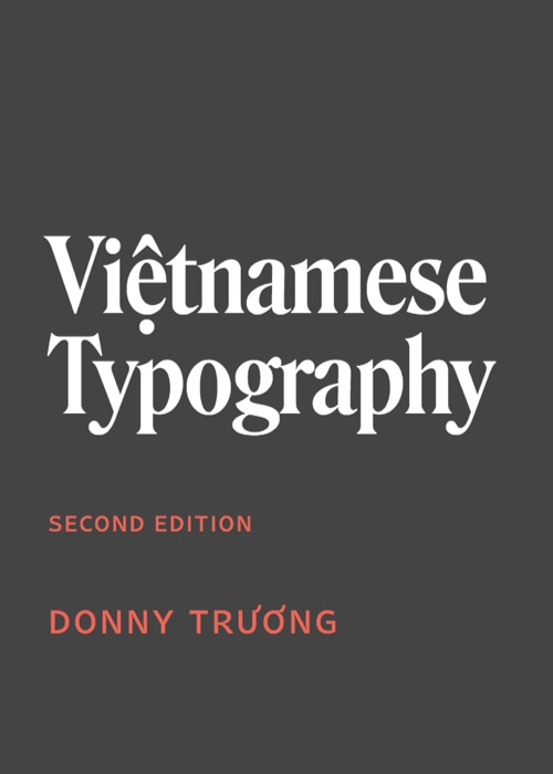 Việtnamese Typography book cover