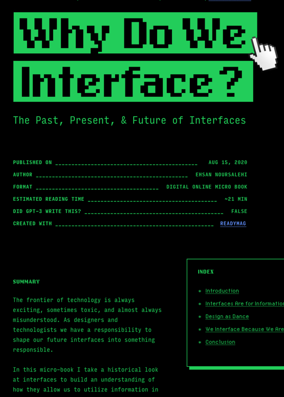 Why Do We Interface? book cover