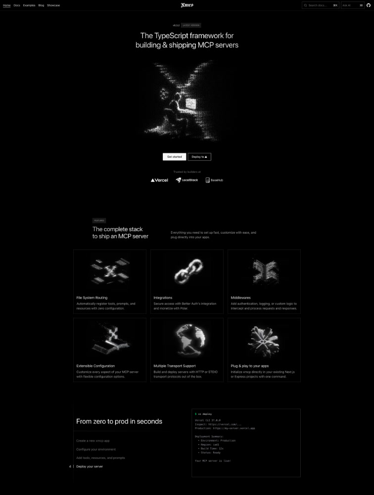 Sf pro display example: xmcp