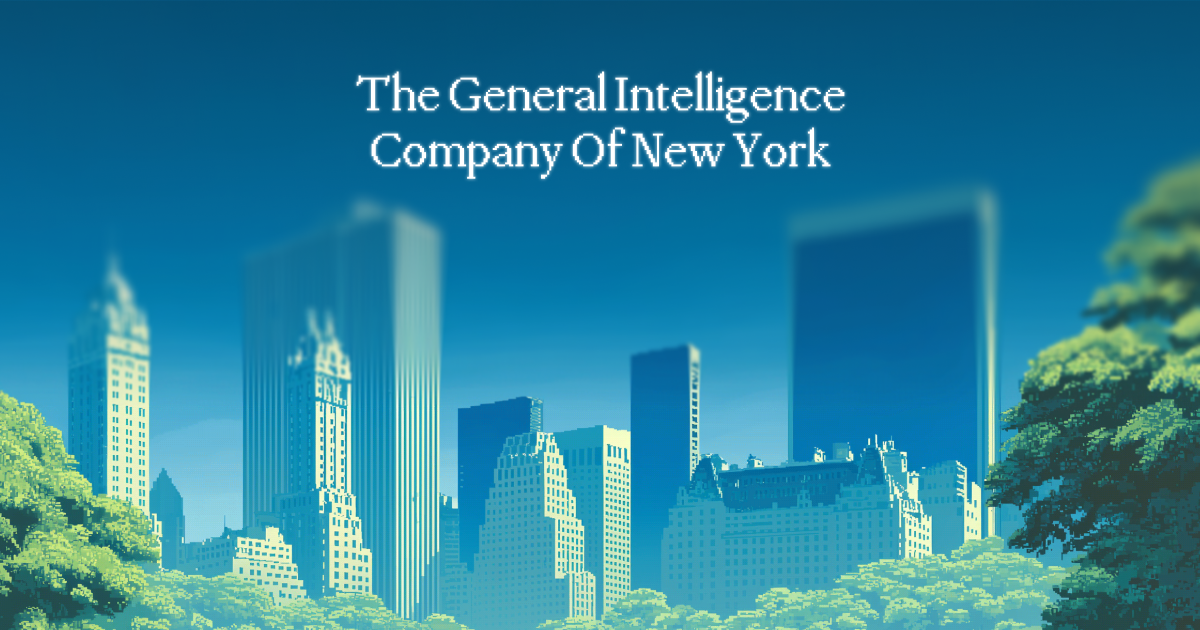 Illustration example: General Intelligence Company