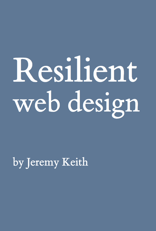 Resilient Web Design book cover